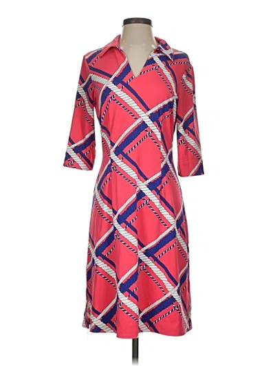 Pre-owned J. Mclaughlin Casual Dress In Red