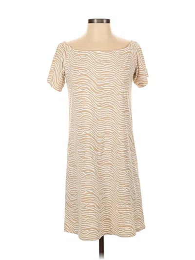 Pre-owned J. Mclaughlin Casual Dress In Tan