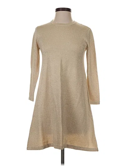 Pre-owned J. Mclaughlin Casual Dress In Tan