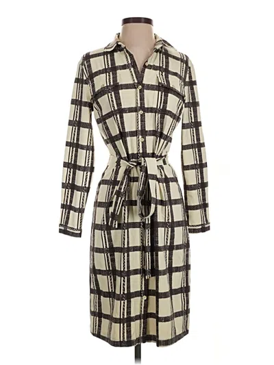 Pre-owned J. Mclaughlin Casual Dress In Tan