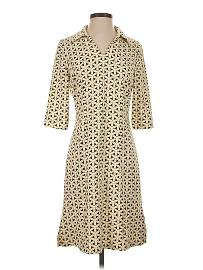 Pre-owned J. Mclaughlin Casual Dress In Tan