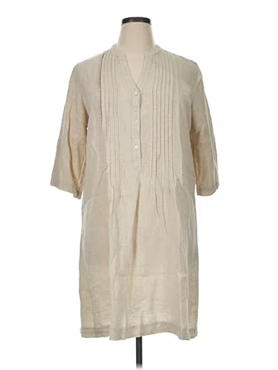 Pre-owned J. Mclaughlin Casual Dress In Tan