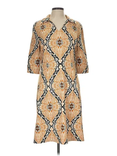 Pre-owned J. Mclaughlin Casual Dress In Tan