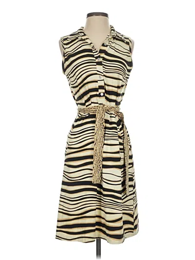 Pre-owned J. Mclaughlin Casual Dress In Tan