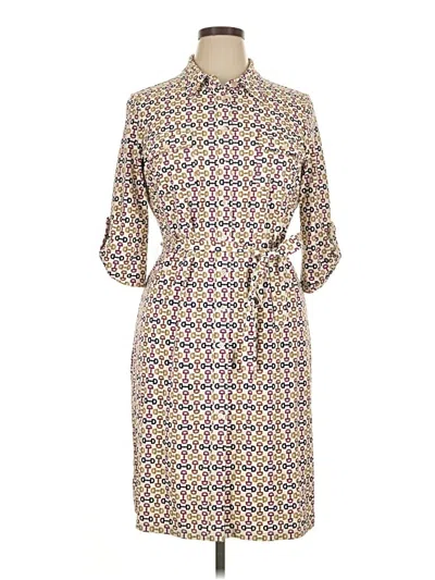 Pre-owned J. Mclaughlin Casual Dress In Tan