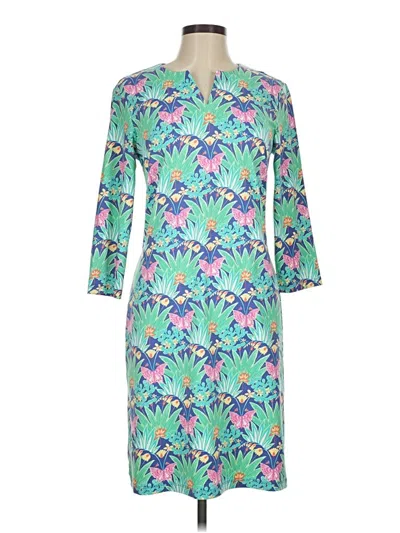 Pre-owned J. Mclaughlin Casual Dress In Teal