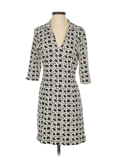 Pre-owned J. Mclaughlin Casual Dress In White