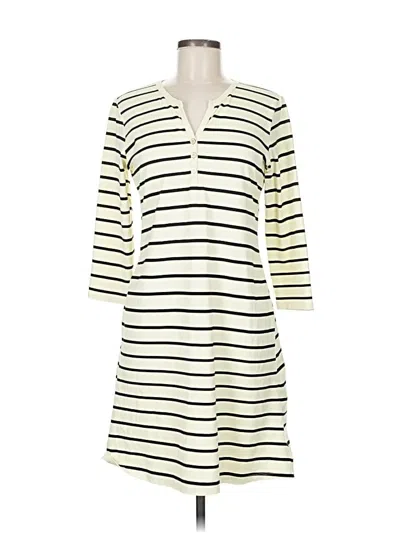 Pre-owned J. Mclaughlin Casual Dress In White