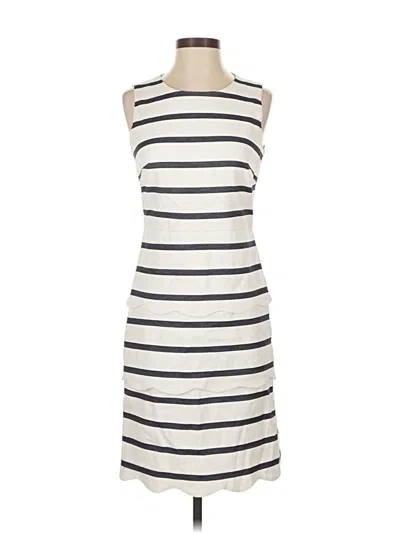 Pre-owned J. Mclaughlin Casual Dress In White