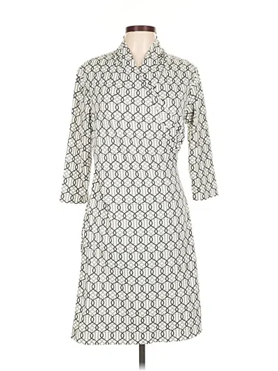 Pre-owned J. Mclaughlin Casual Dress In White