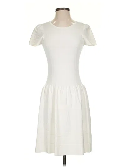 Pre-owned J. Mclaughlin Casual Dress In White
