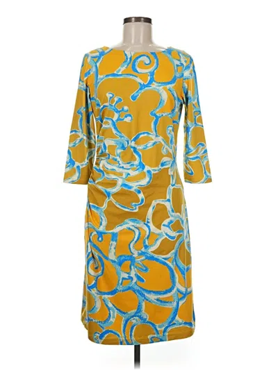 Pre-owned J. Mclaughlin Casual Dress In Yellow