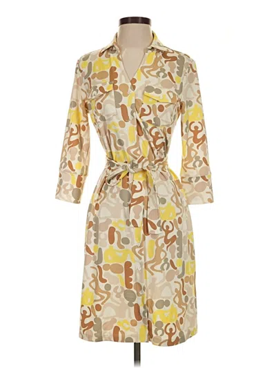 Pre-owned J. Mclaughlin Casual Dress In Yellow