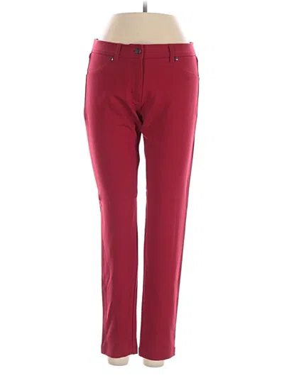 Pre-owned J. Mclaughlin Casual Pants In Burgundy