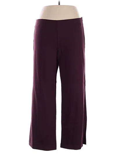 Pre-owned J. Mclaughlin Casual Pants In Burgundy