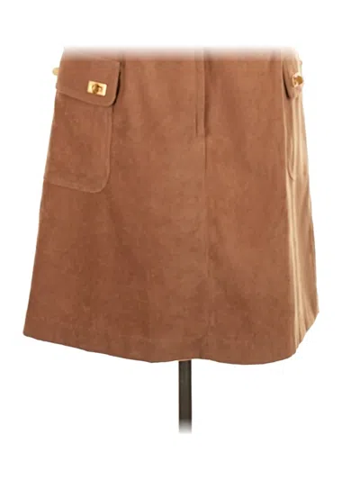 Pre-owned J. Mclaughlin Casual Skirt In Brown