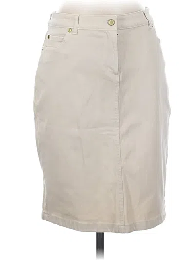 Pre-owned J. Mclaughlin Casual Skirt In Tan