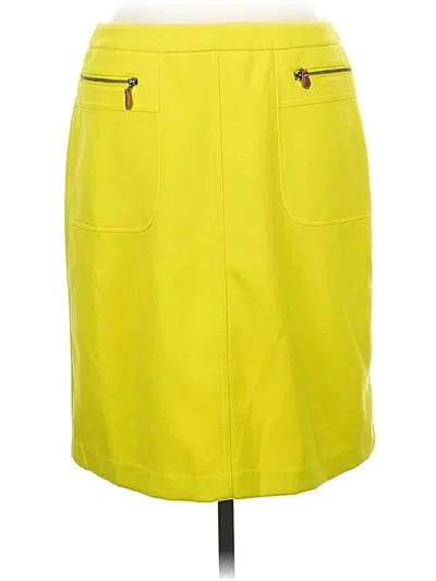 Pre-owned J. Mclaughlin Casual Skirt In Yellow