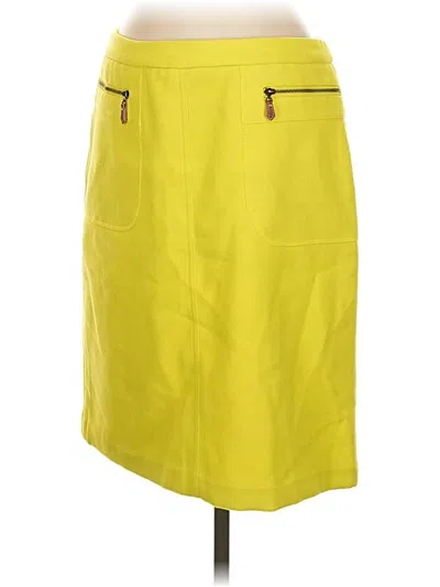 Pre-owned J. Mclaughlin Casual Skirt In Yellow