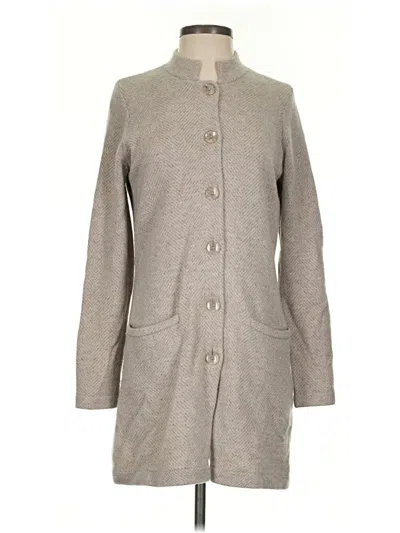 Pre-owned J. Mclaughlin Coat In Gray