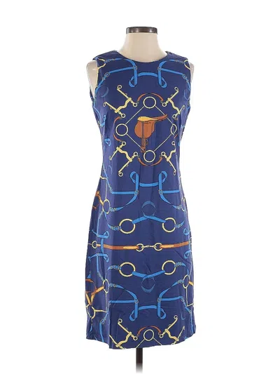 Pre-owned J. Mclaughlin Cocktail Dress In Blue