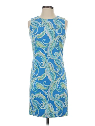 Pre-owned J. Mclaughlin Cocktail Dress In Blue