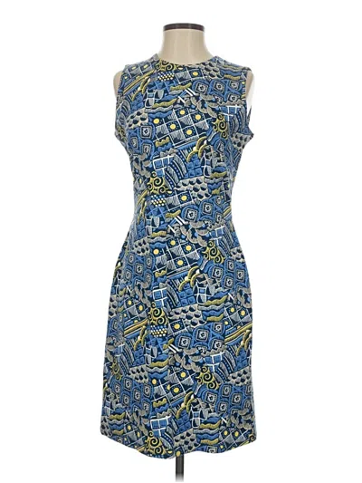 Pre-owned J. Mclaughlin Cocktail Dress In Blue