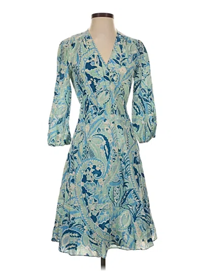 Pre-owned J. Mclaughlin Cocktail Dress In Blue