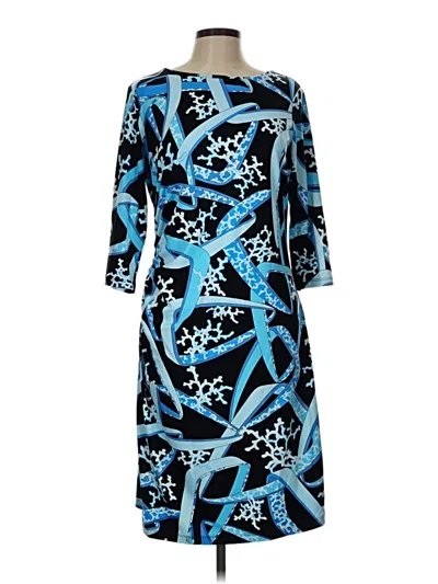 Pre-owned J. Mclaughlin Cocktail Dress In Blue