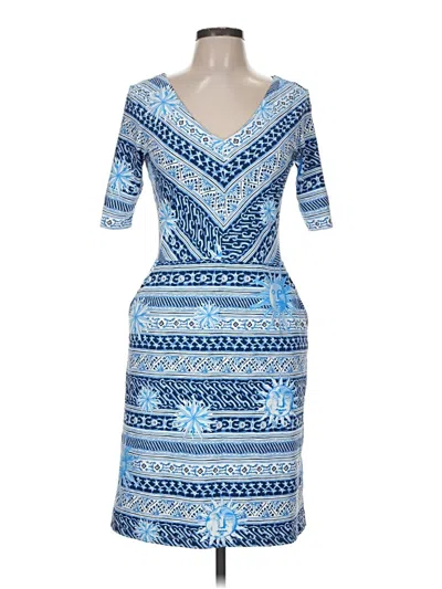 Pre-owned J. Mclaughlin Cocktail Dress In Blue