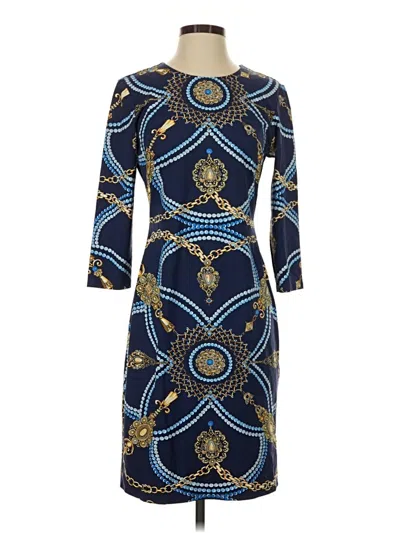 Pre-owned J. Mclaughlin Cocktail Dress In Blue