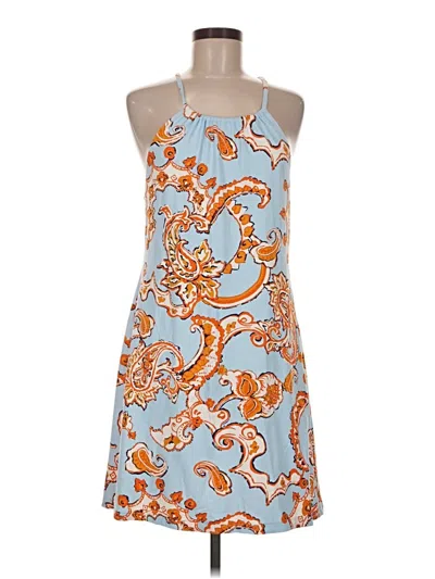 Pre-owned J. Mclaughlin Cocktail Dress In Blue