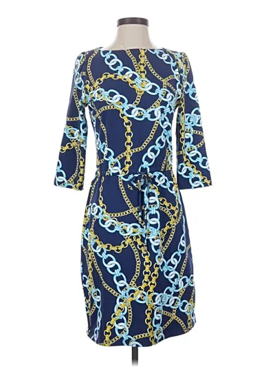 Pre-owned J. Mclaughlin Cocktail Dress In Blue