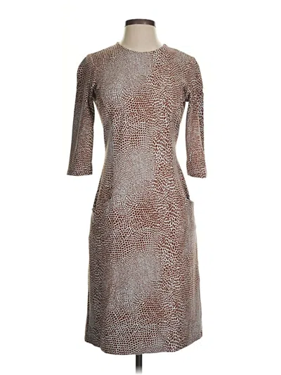 Pre-owned J. Mclaughlin Cocktail Dress In Brown