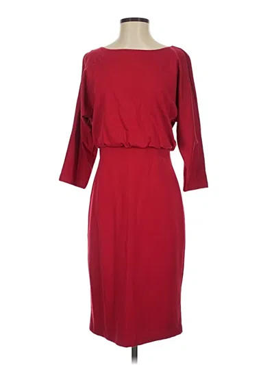 Pre-owned J. Mclaughlin Cocktail Dress In Burgundy