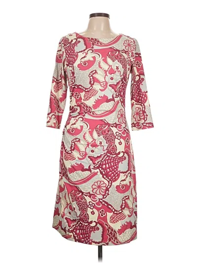 Pre-owned J. Mclaughlin Cocktail Dress In Burgundy