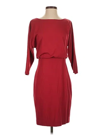 Pre-owned J. Mclaughlin Cocktail Dress In Burgundy