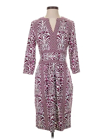 Pre-owned J. Mclaughlin Cocktail Dress In Burgundy