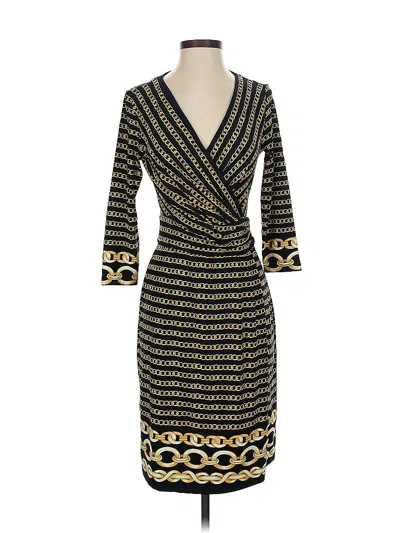 Pre-owned J. Mclaughlin Cocktail Dress In Gold