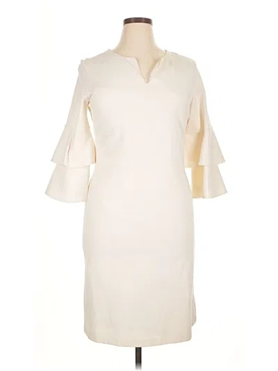 Pre-owned J. Mclaughlin Cocktail Dress In Ivory