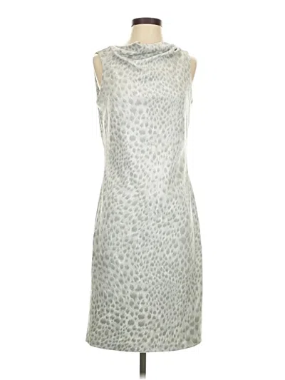 Pre-owned J. Mclaughlin Cocktail Dress In Silver