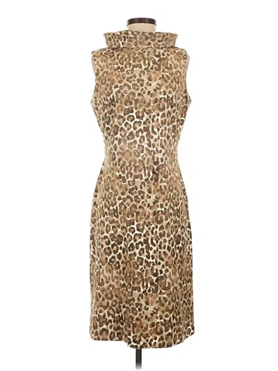 Pre-owned J. Mclaughlin Cocktail Dress In Tan