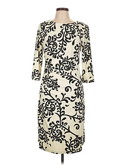 Pre-owned J. Mclaughlin Cocktail Dress In White