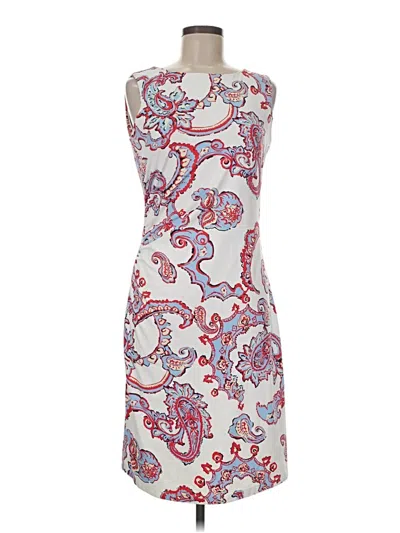 Pre-owned J. Mclaughlin Cocktail Dress In White