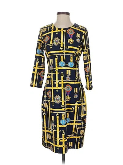 Pre-owned J. Mclaughlin Cocktail Dress In Yellow