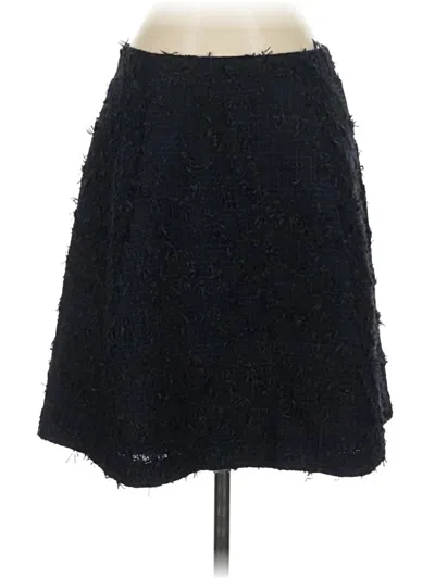 Pre-owned J. Mclaughlin Denim Skirt In Black