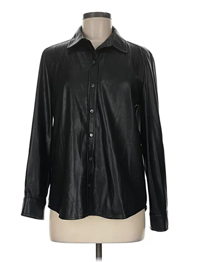Pre-owned J. Mclaughlin Faux Leather Jacket In Black