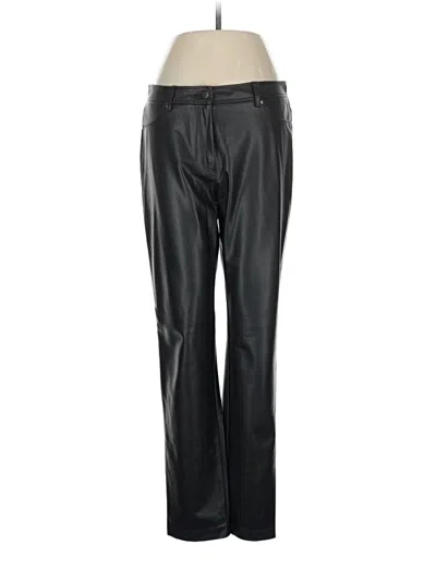 Pre-owned J. Mclaughlin Faux Leather Pants In Black