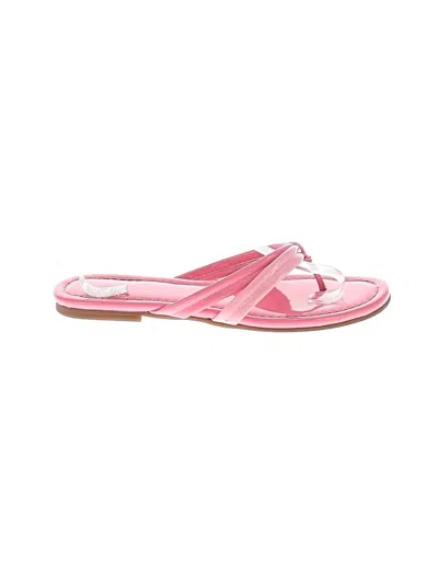 Pre-owned J. Mclaughlin Flip Flops In Pink