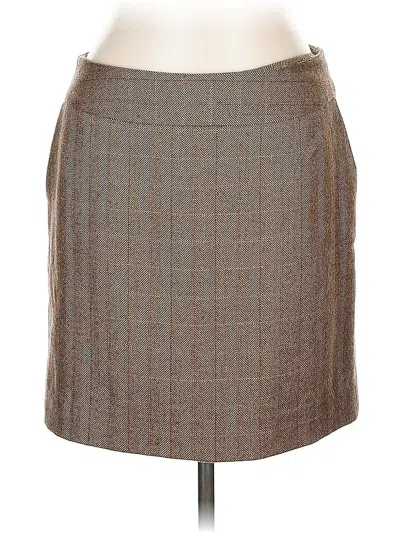 Pre-owned J. Mclaughlin Formal Skirt In Brown